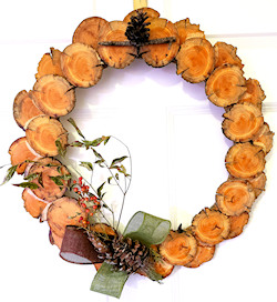 Wooden Harvest Wreath